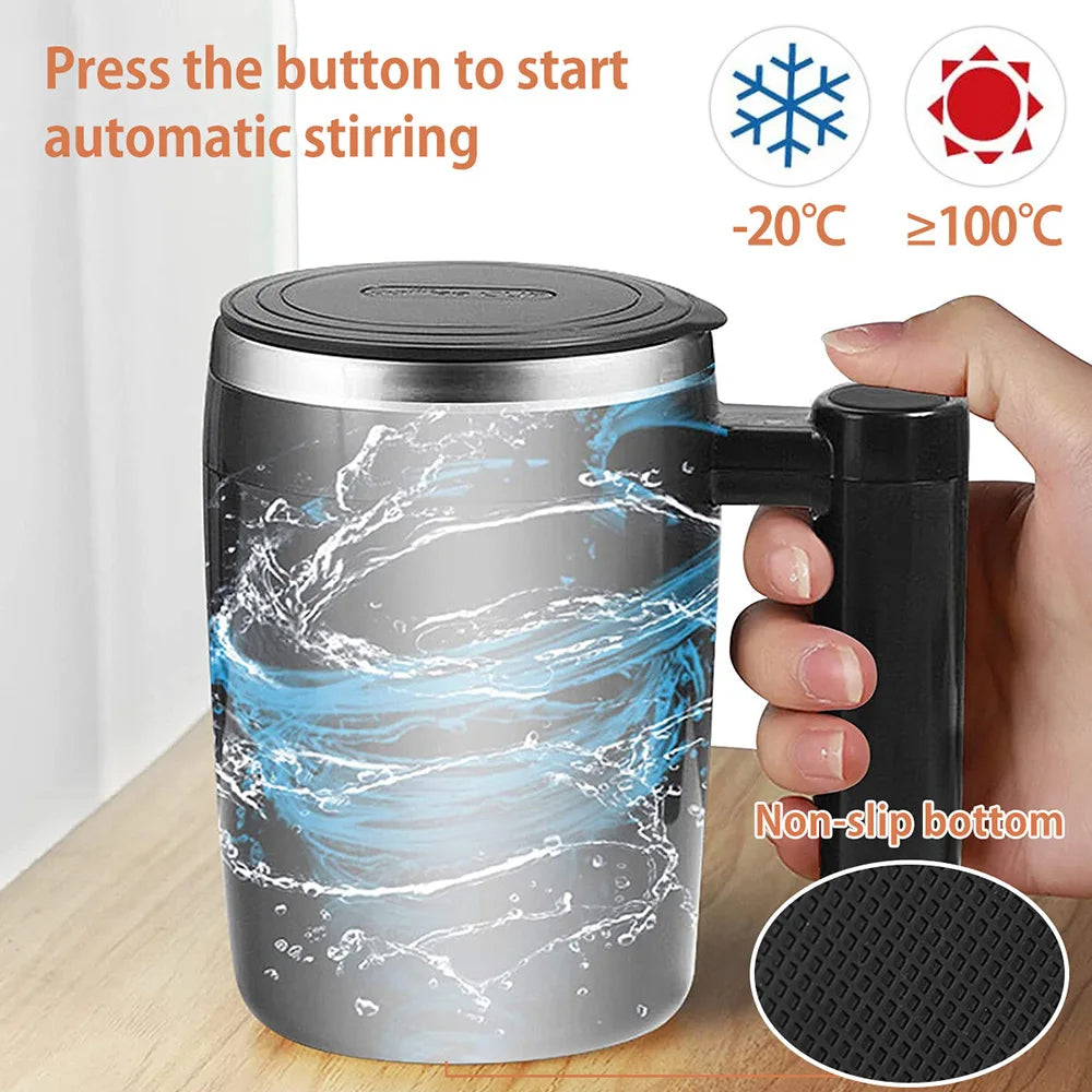 Stainless Steel Self Stirring Coffee Cup