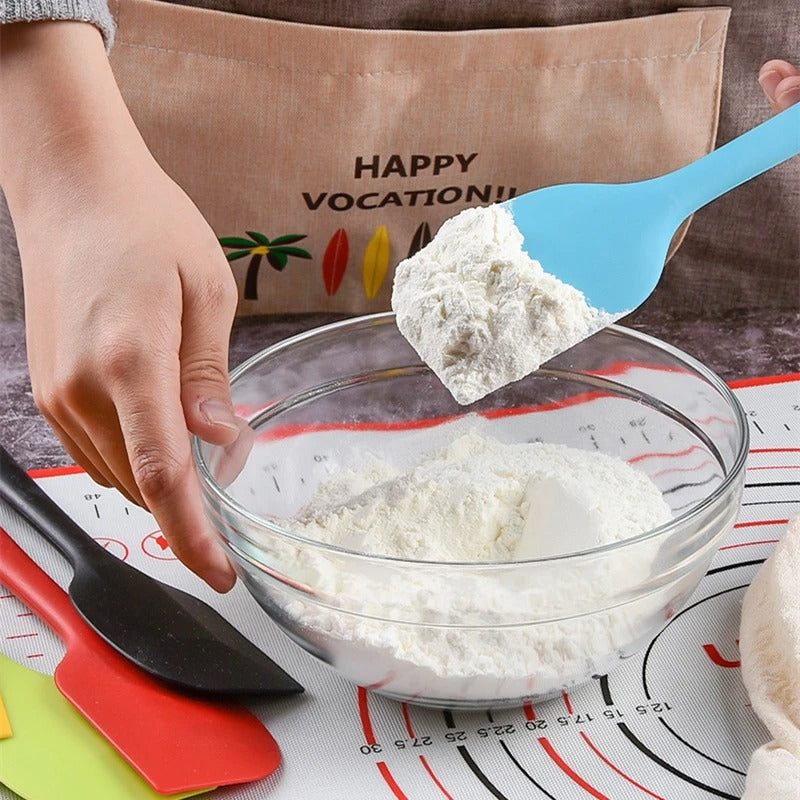 1pc Silicone Spatula Heat Resistant Non-Stick Flexible Rubber Kitchen Essential